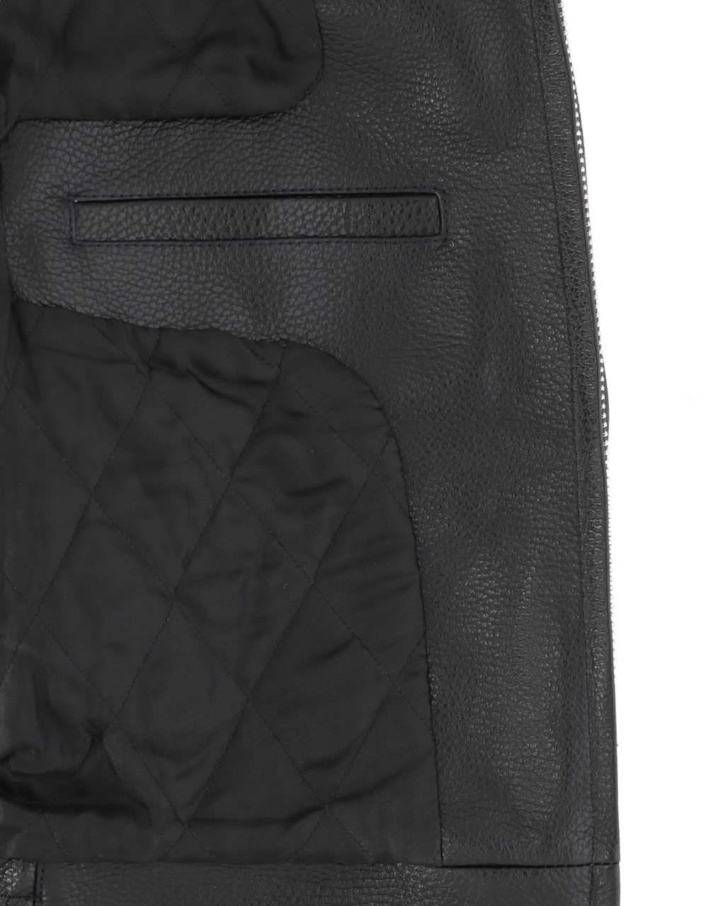 BLACK LEATHER POLICE JACKET