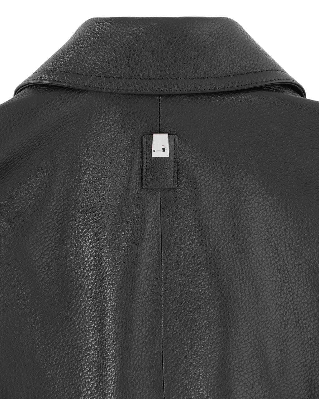 BLACK LEATHER POLICE JACKET