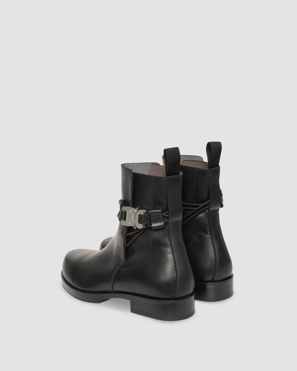 LOW BUCKLE BOOT WITH LEATHER SOLE