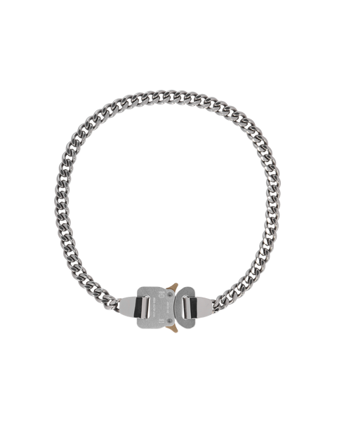 AAUJW0213OT01GRY0002 METAL BUCKLE NECKLACE