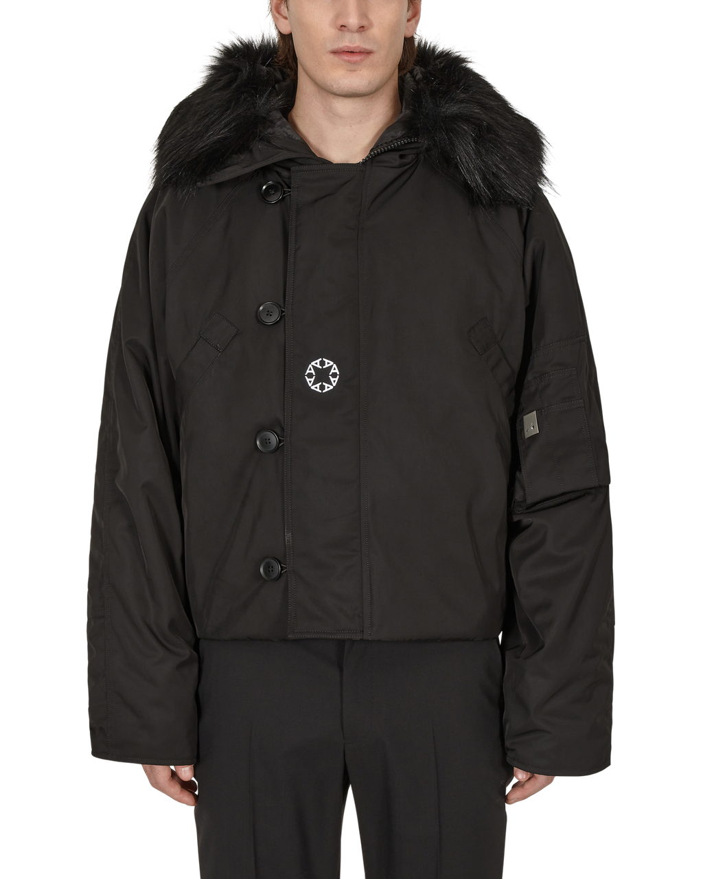 NYLON LOGO PARKA