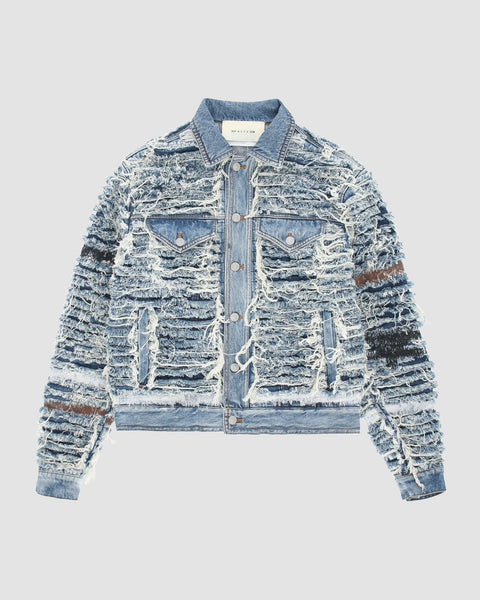 AZMOU0117FA05BLU0004 DENIM JACKET BLACKMEANS