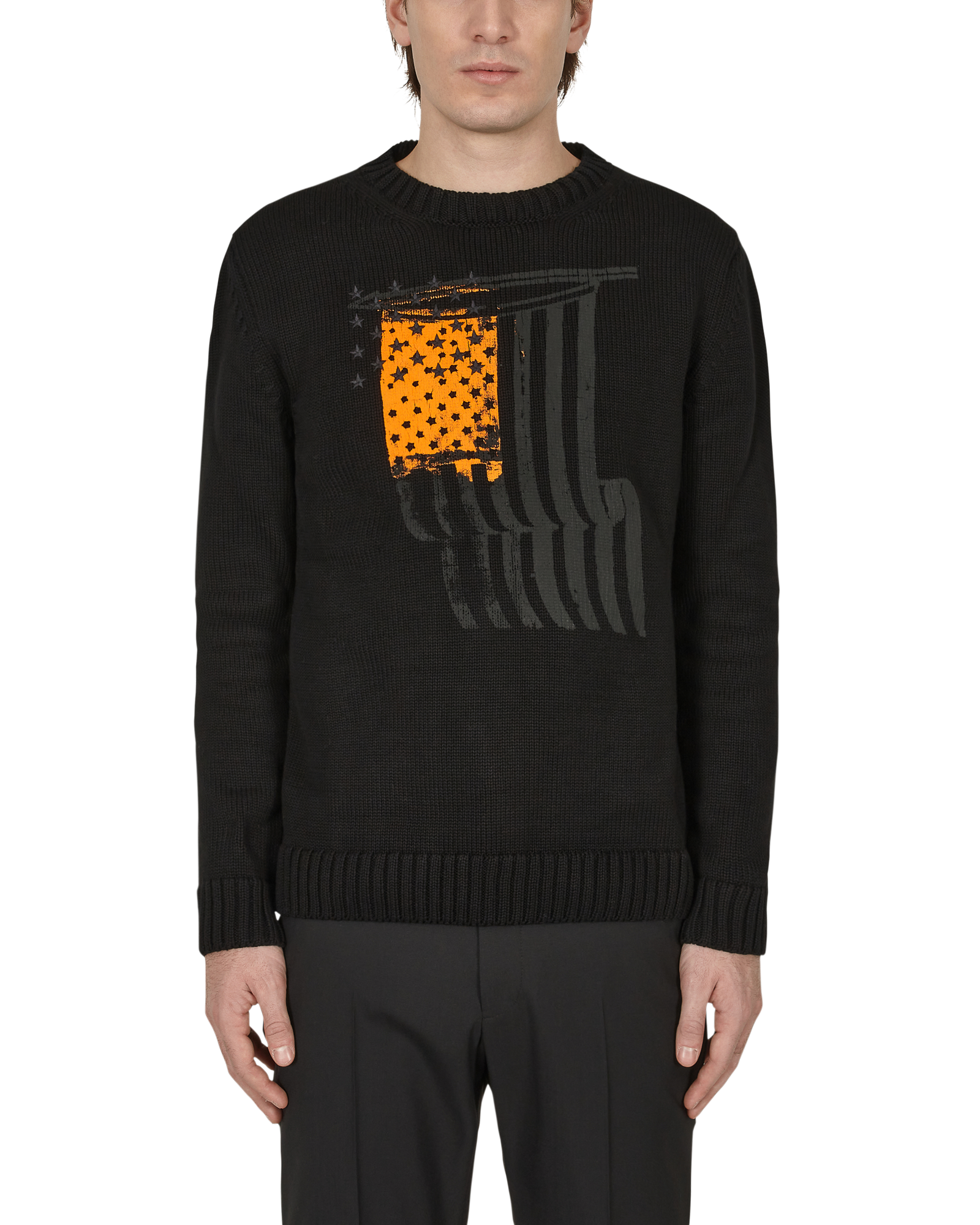 Louis Vuitton, orange monogram crewneck sweatshirt - Unique