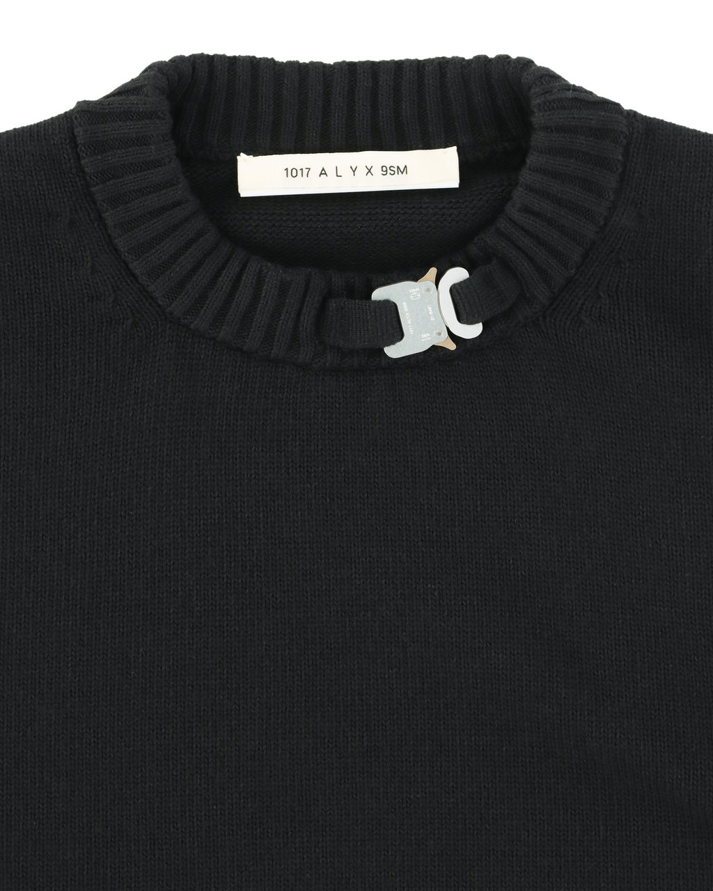 BUCKLE COLLAR CREWNECK