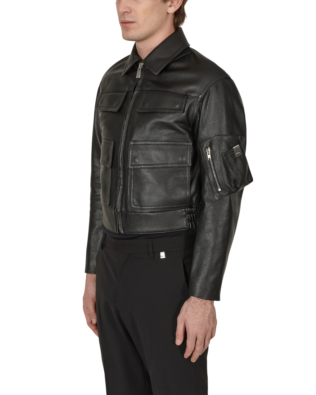 1017 ALYX 9SM | BLACK LEATHER POLICE JACKET | OUTERWEAR