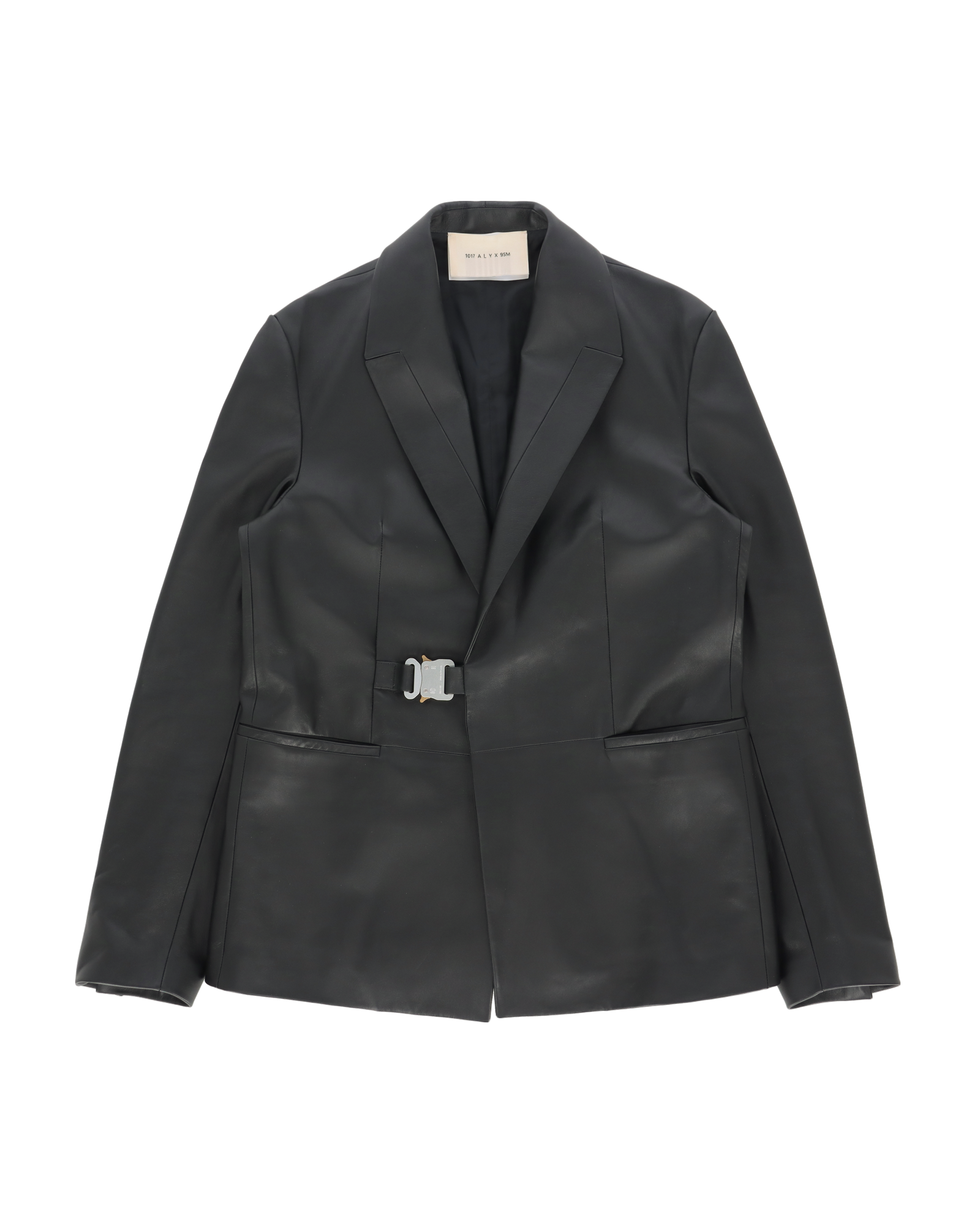 LEATHER BUCKLE BLAZER