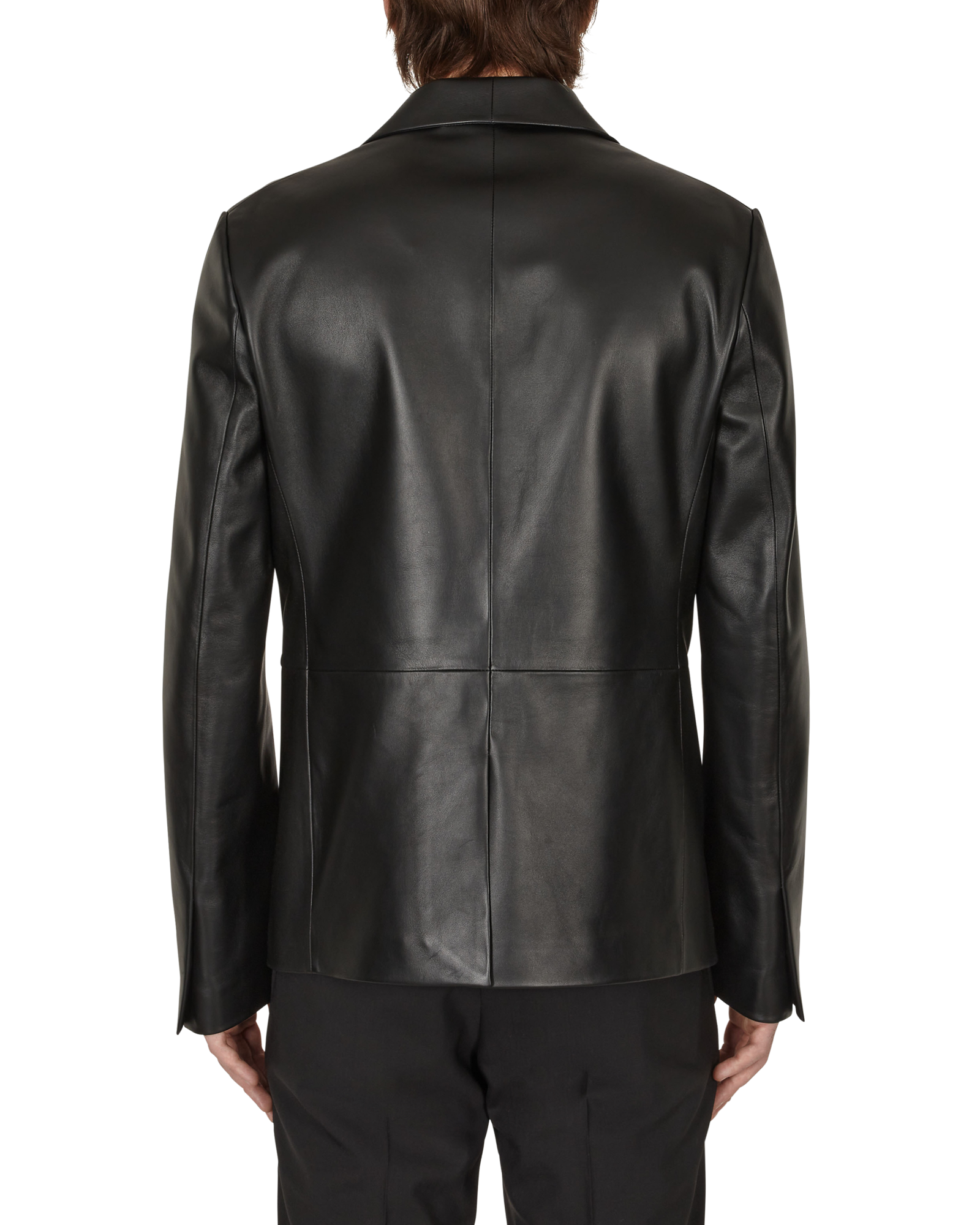 LEATHER BUCKLE BLAZER