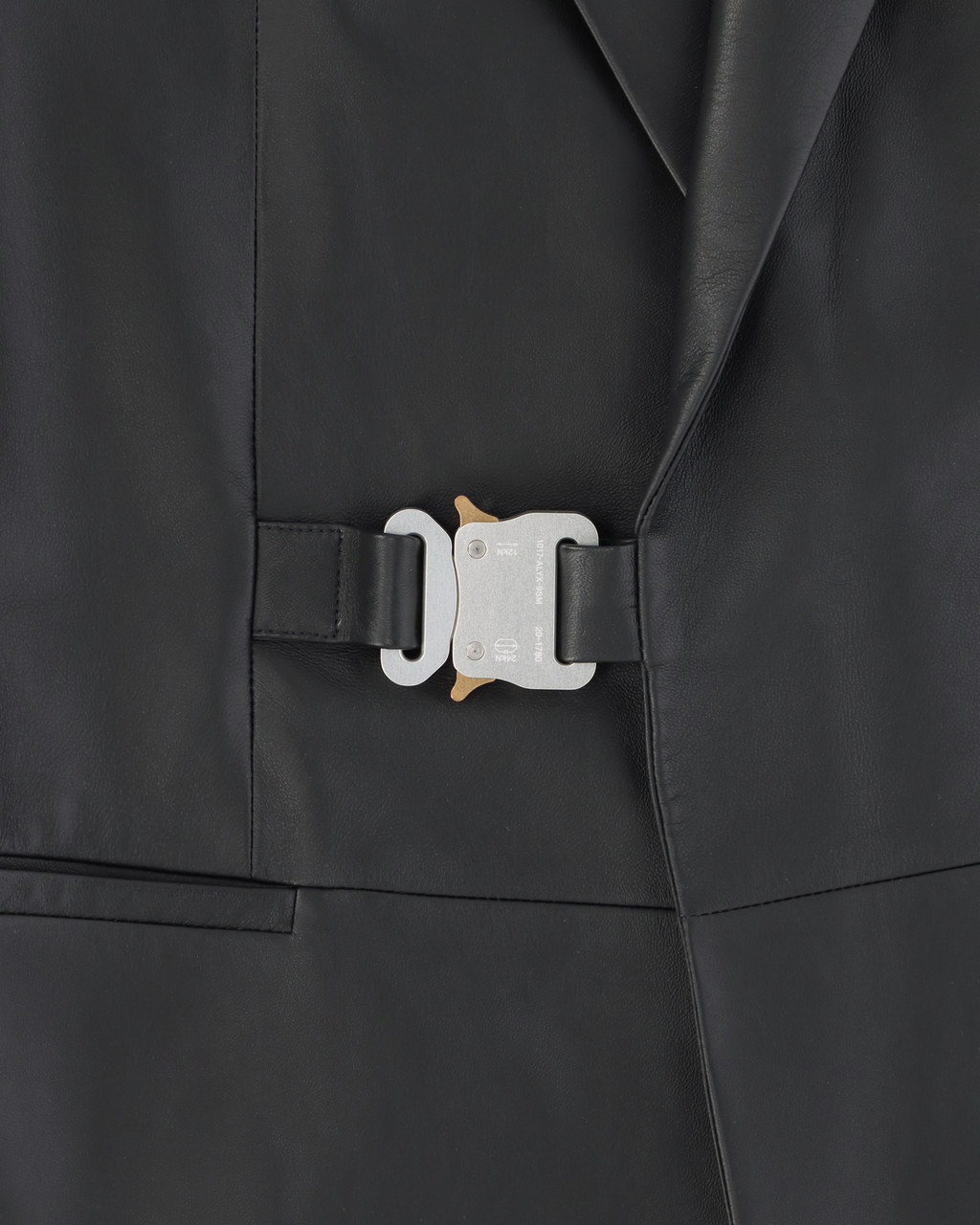 LEATHER BUCKLE BLAZER