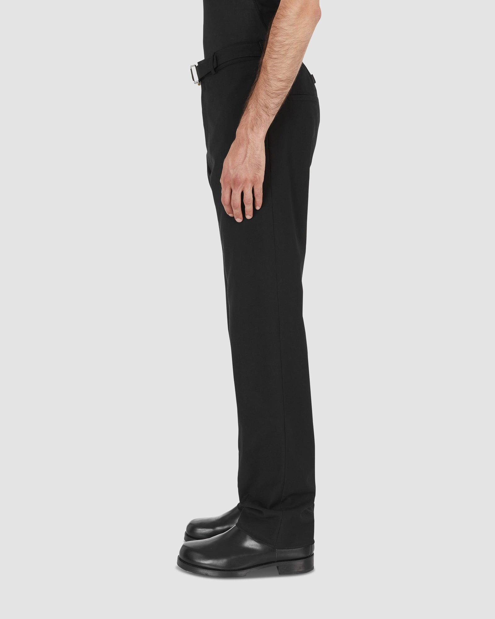 METAL BUCKLE SUIT PANT