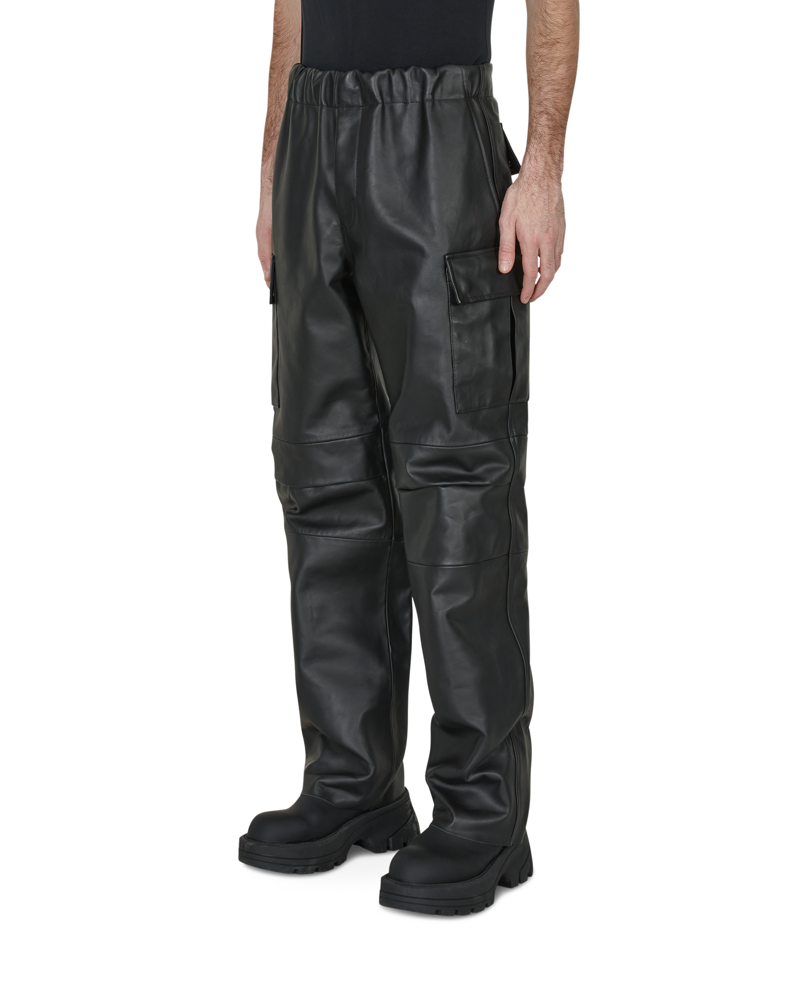 LEATHER CARGO PANT