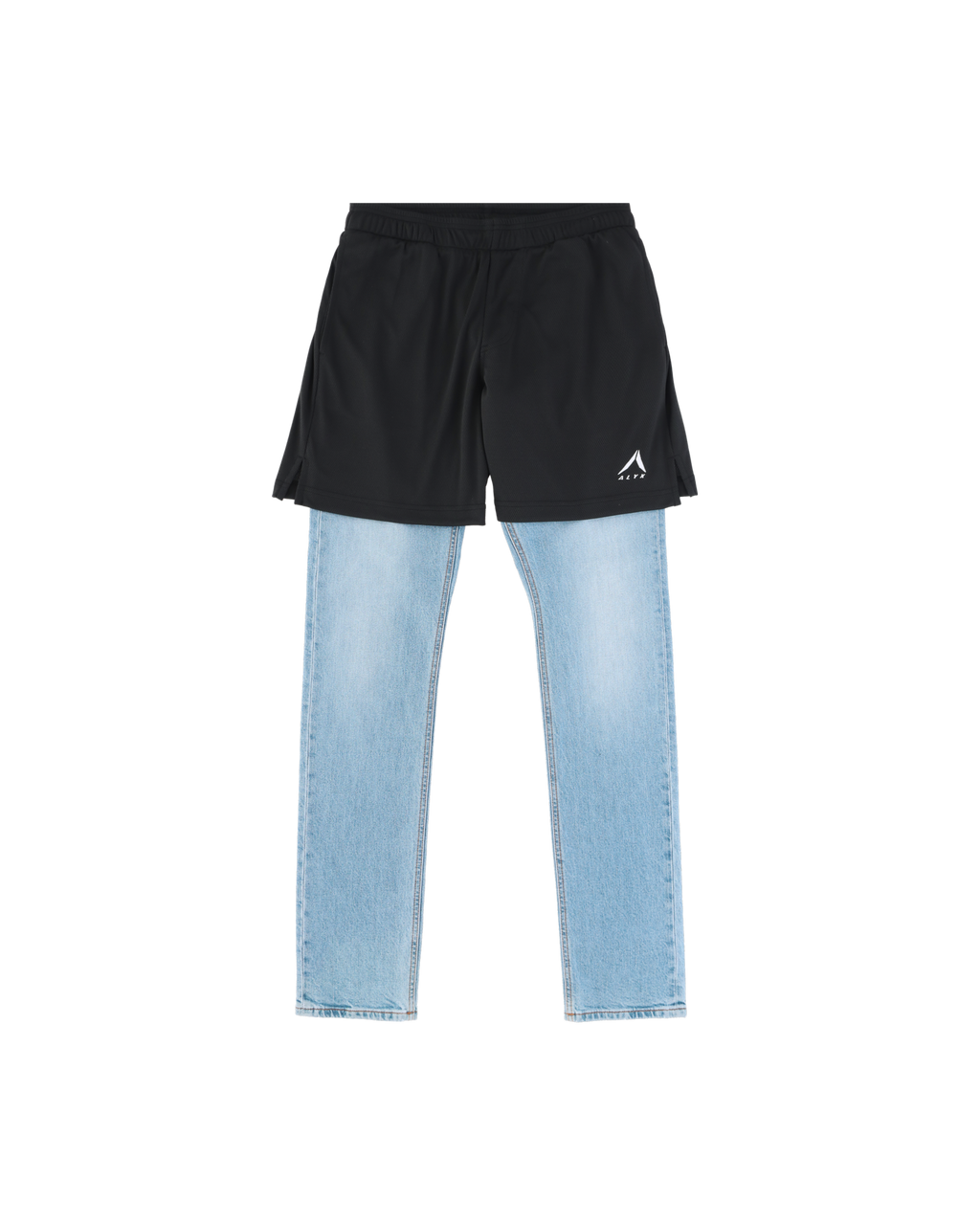 1017 ALYX 9SM SKINNY JEAN WITH MESH SHORT PANTS