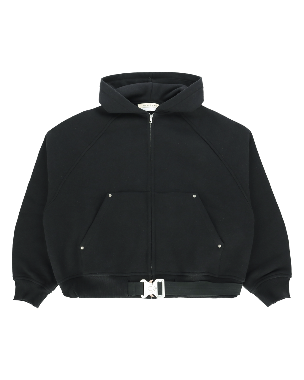 BELTED BUCKLE ZIP HOODIE