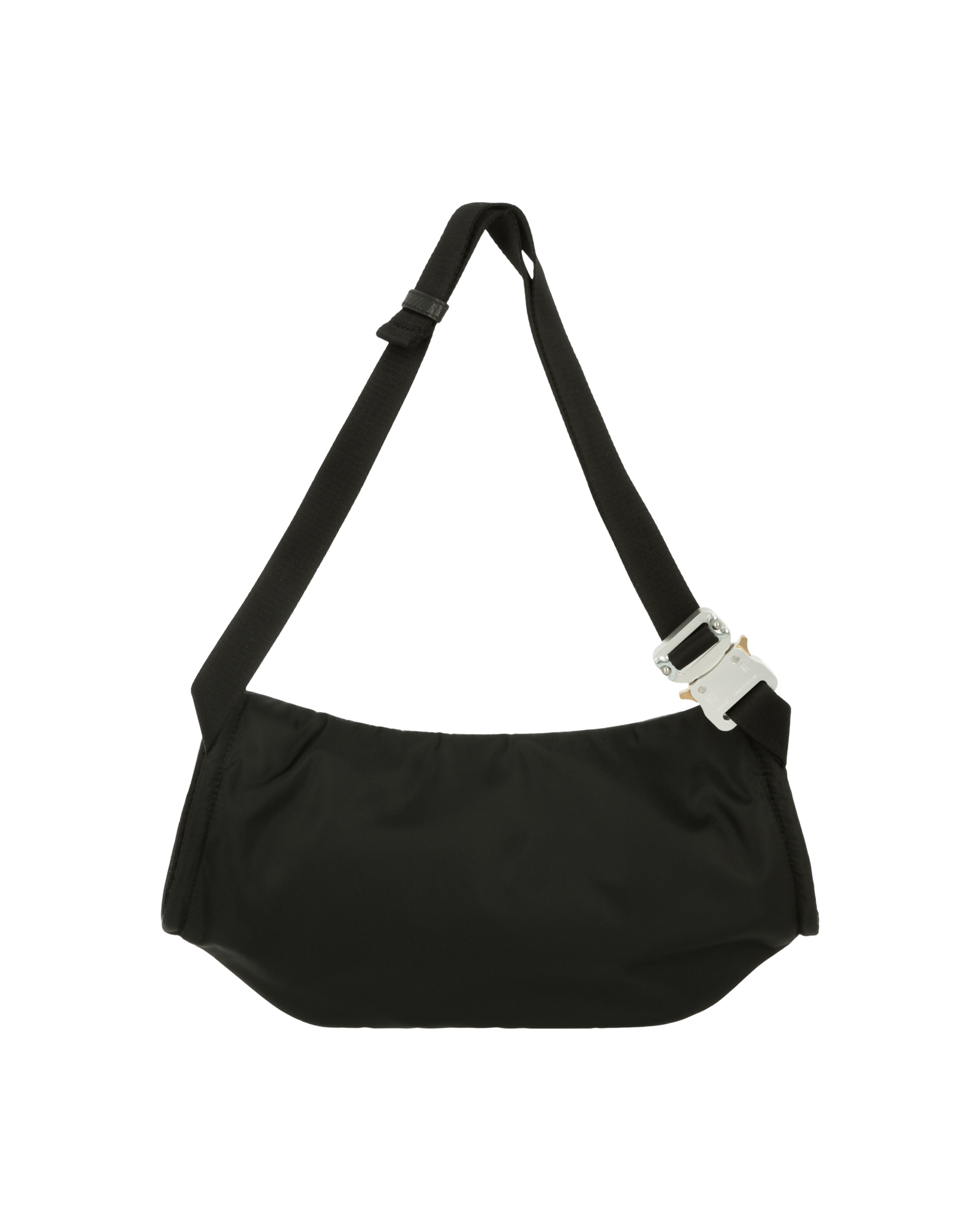 LEATHER X NYLON CROSSBODY BAG