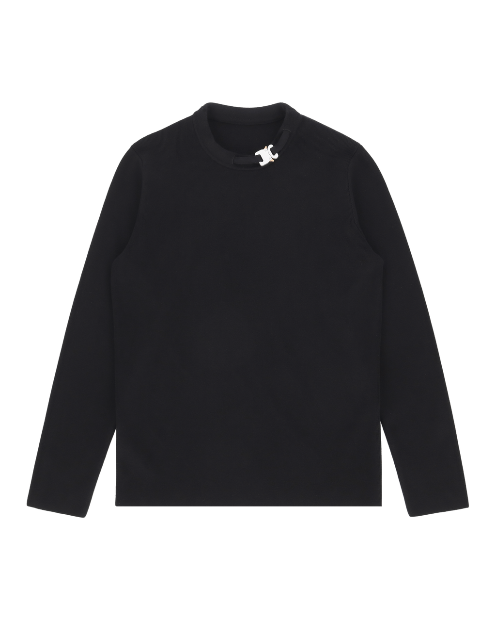 BUCKLE CREWNECK SWEATER