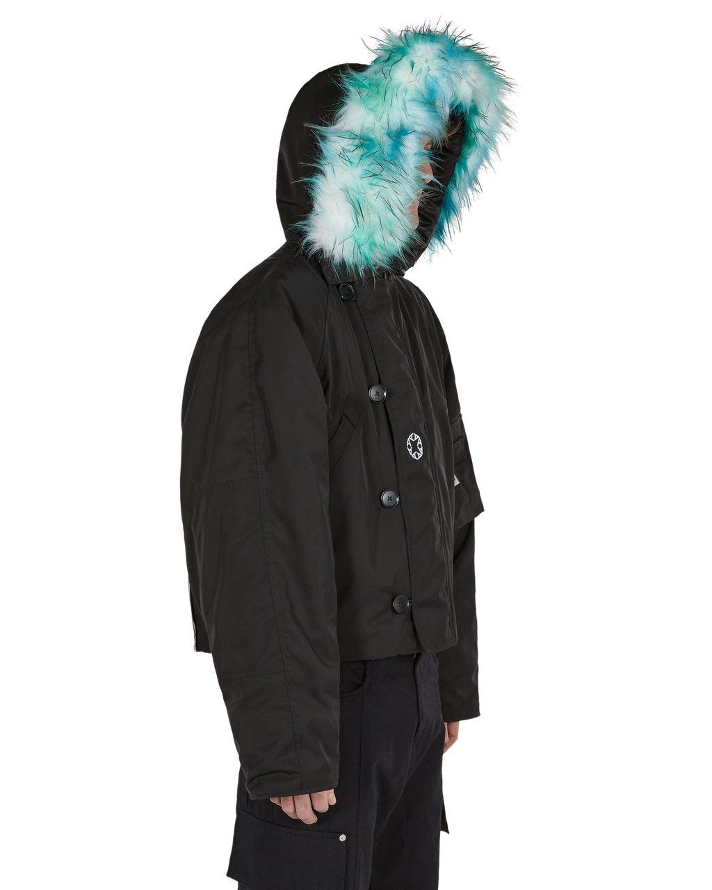 NYLON LOGO PARKA WITH PRINT