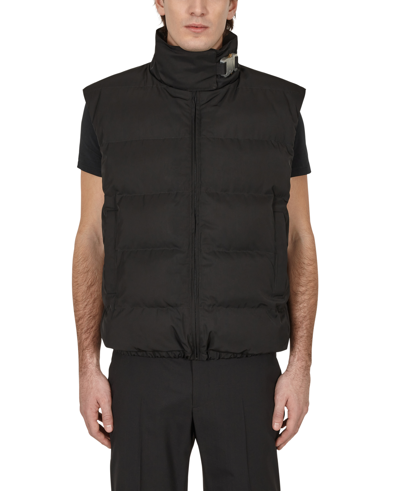 BUCKLE PUFFER VEST -  X