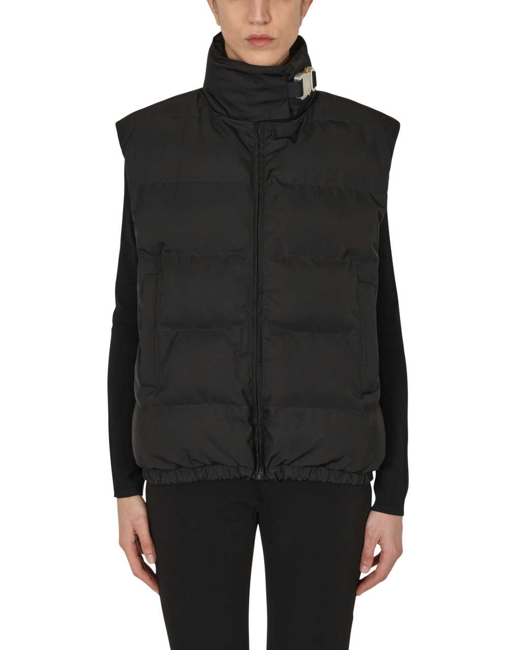 BUCKLE PUFFER VEST -  X