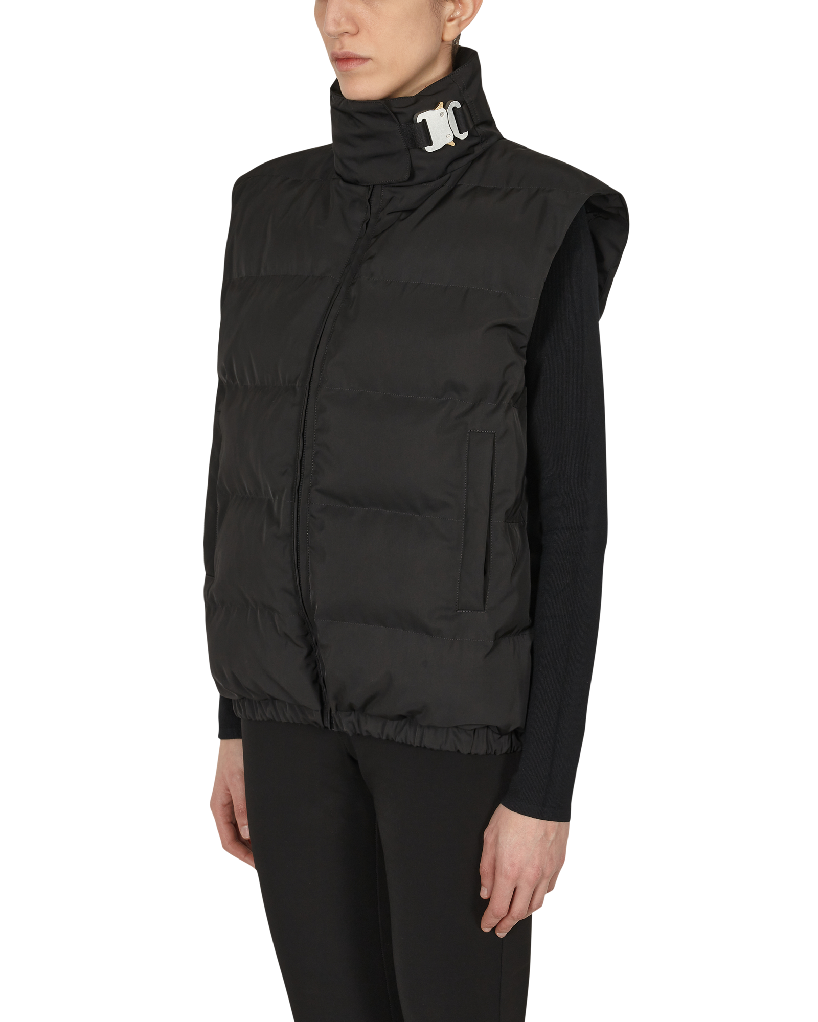 BUCKLE PUFFER VEST -  X