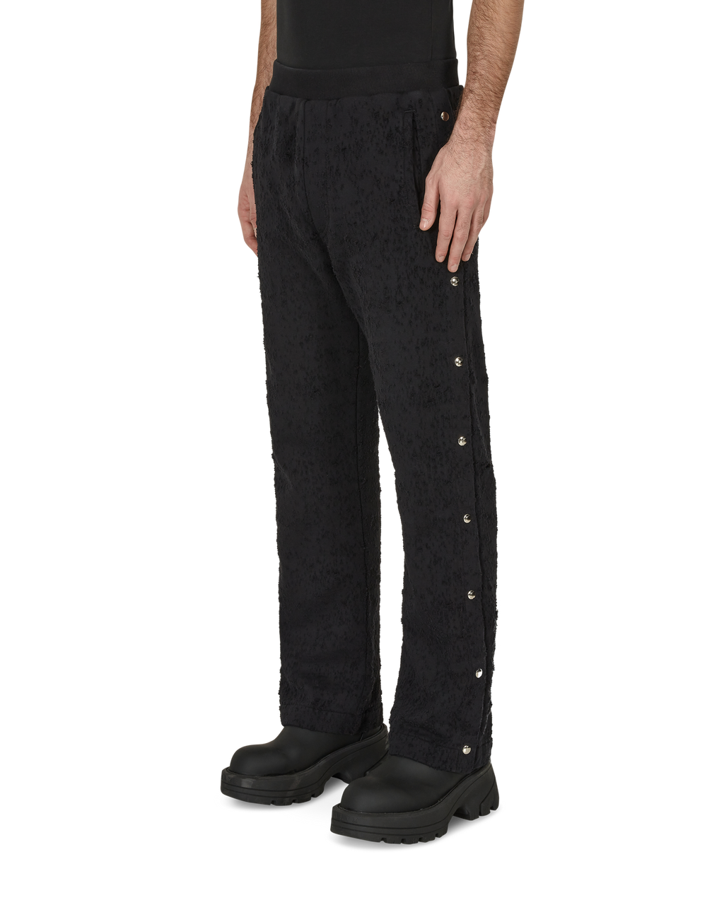 Snap online off sweatpants