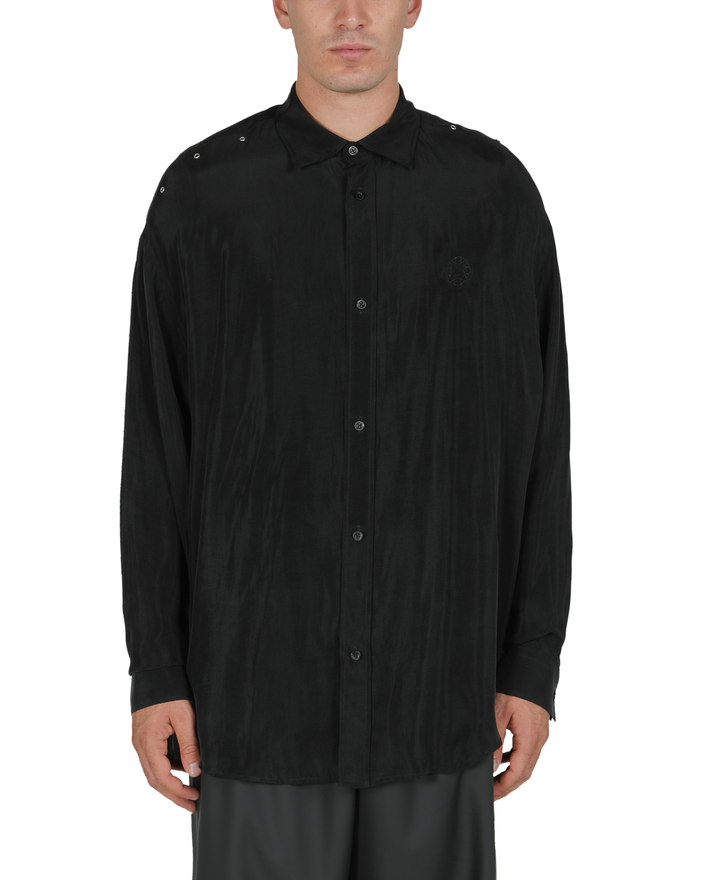 LONGSLEEVE CUPRO SHIRT WITH EYELETS