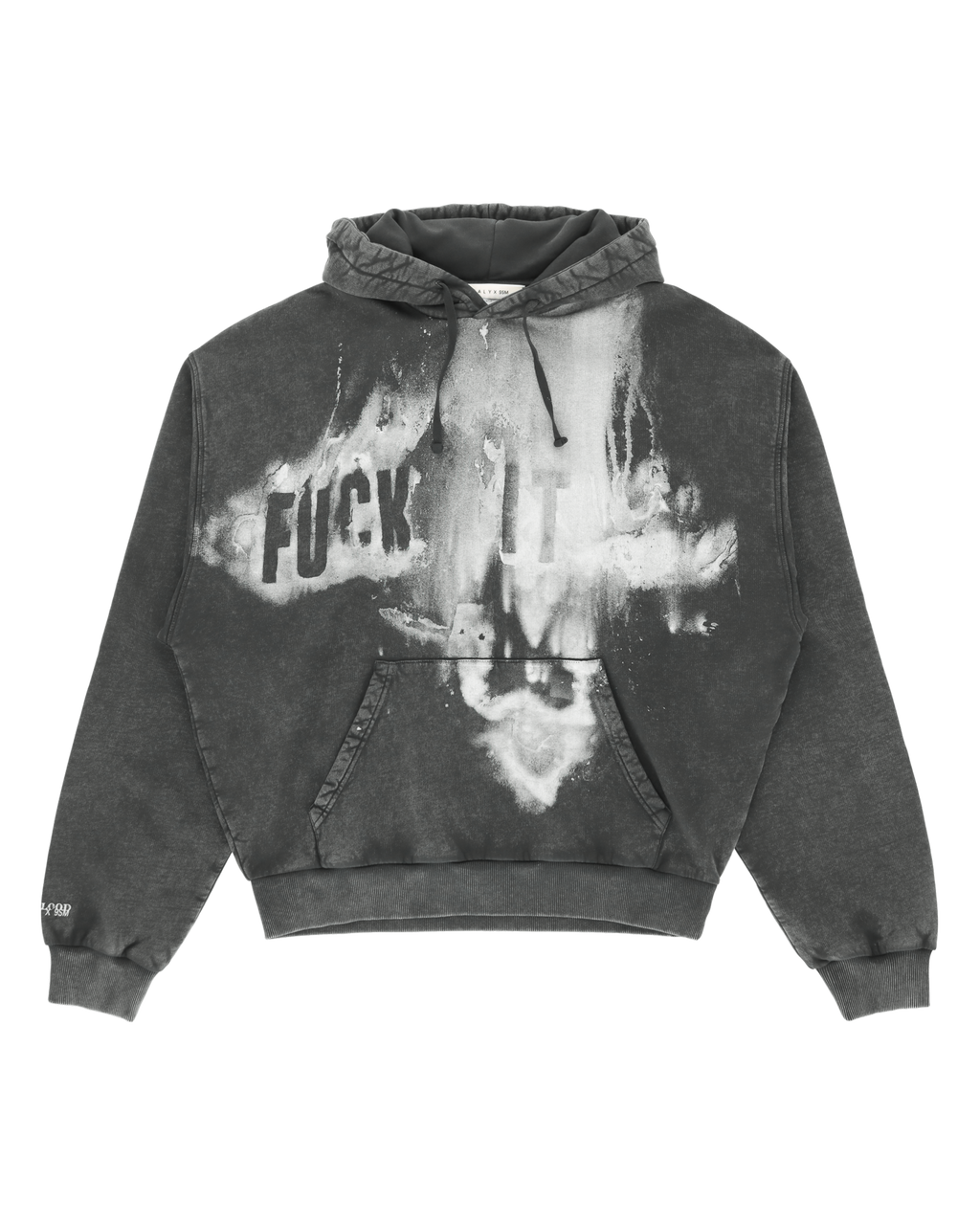 Black and sales white graphic hoodie