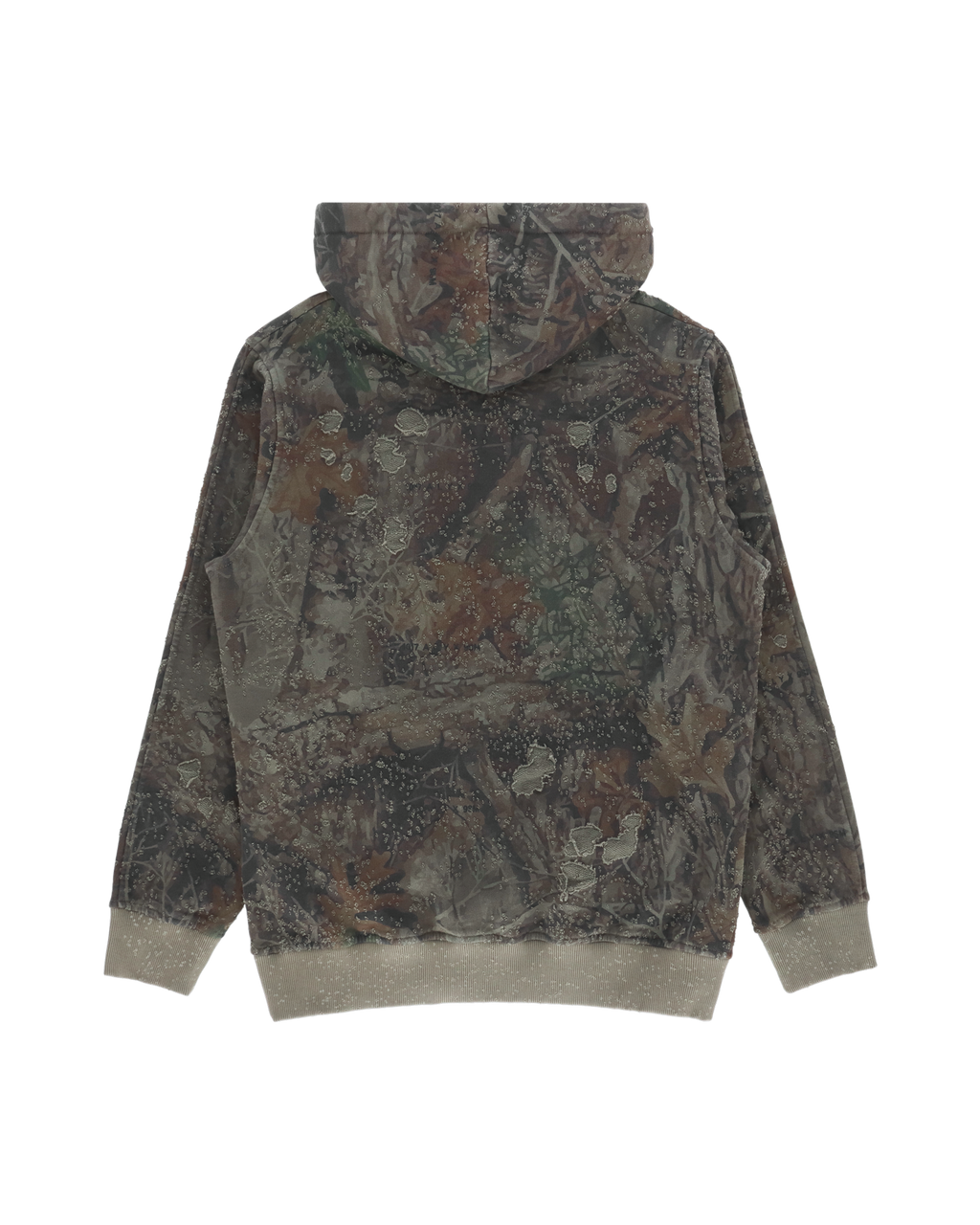Distressed hotsell camo sweatshirt