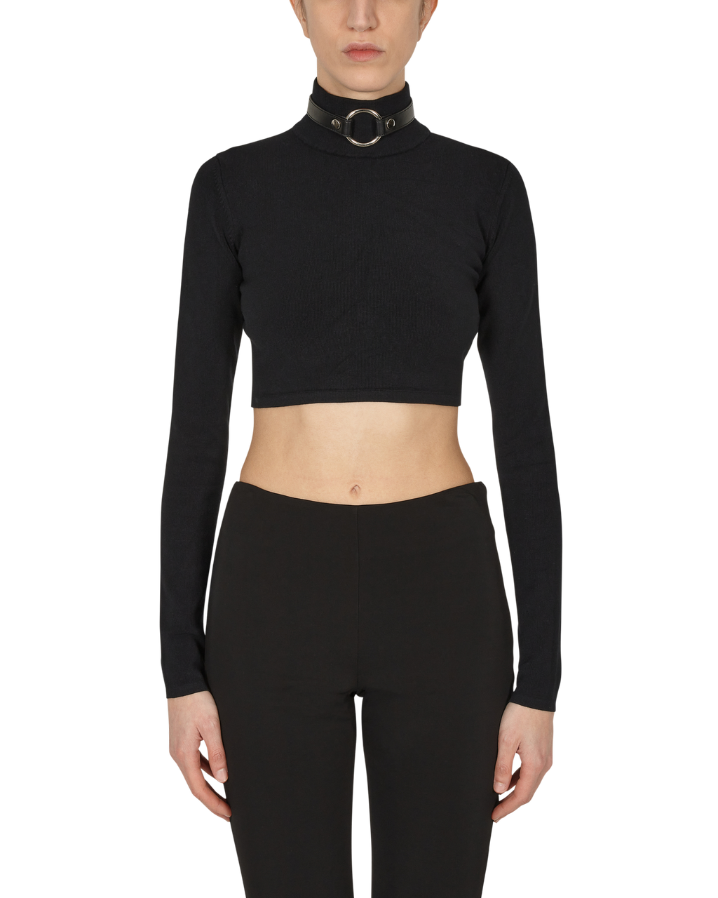 CROPPED KNIT TURTLENECK