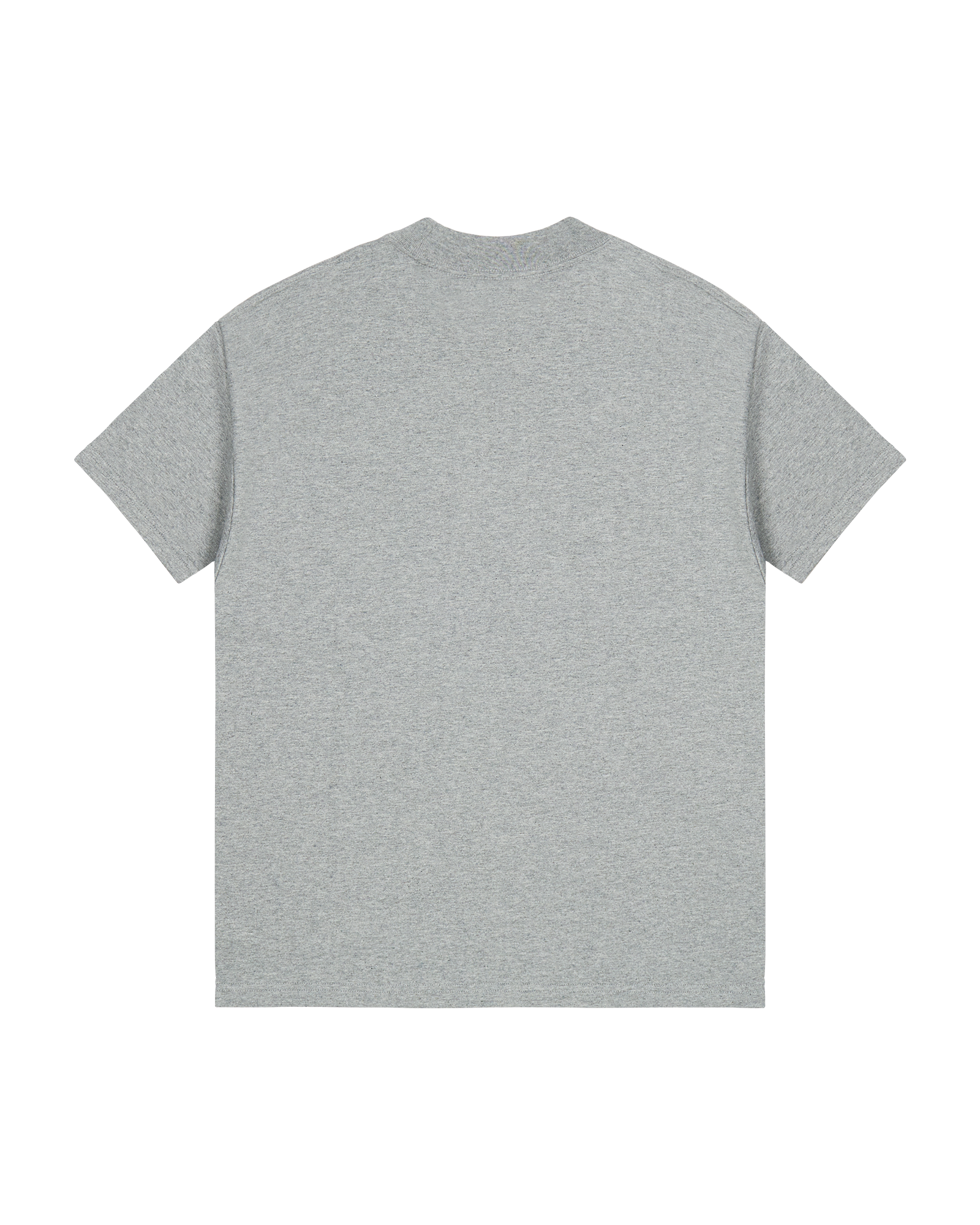GREY OVERSIZED EMBROIDERED LOGO T-SHIRT