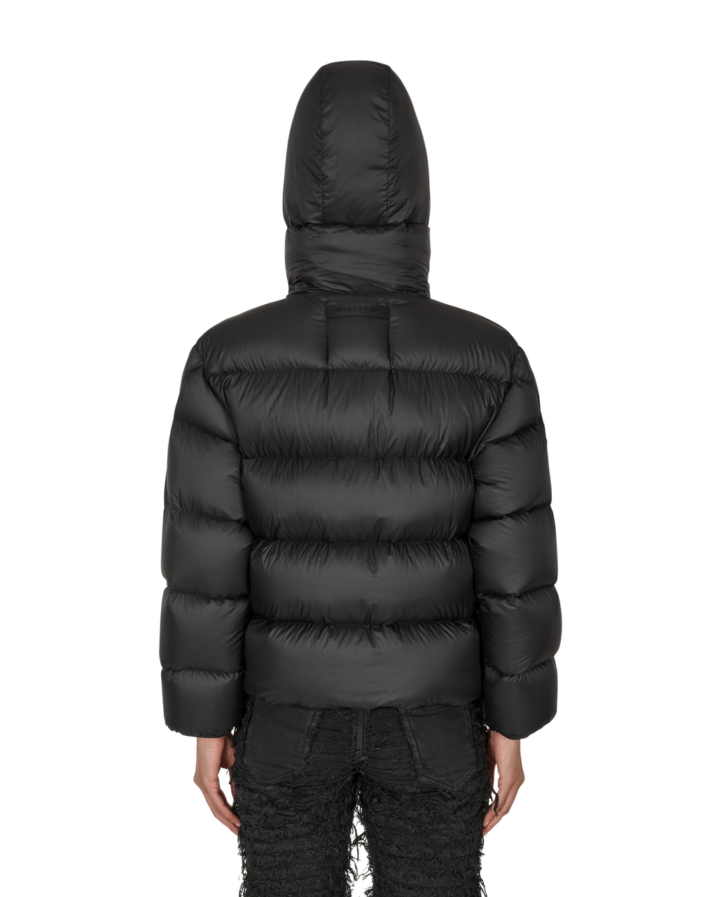 Moncler Logo Patch Zip-up Puffer Jacket in Black