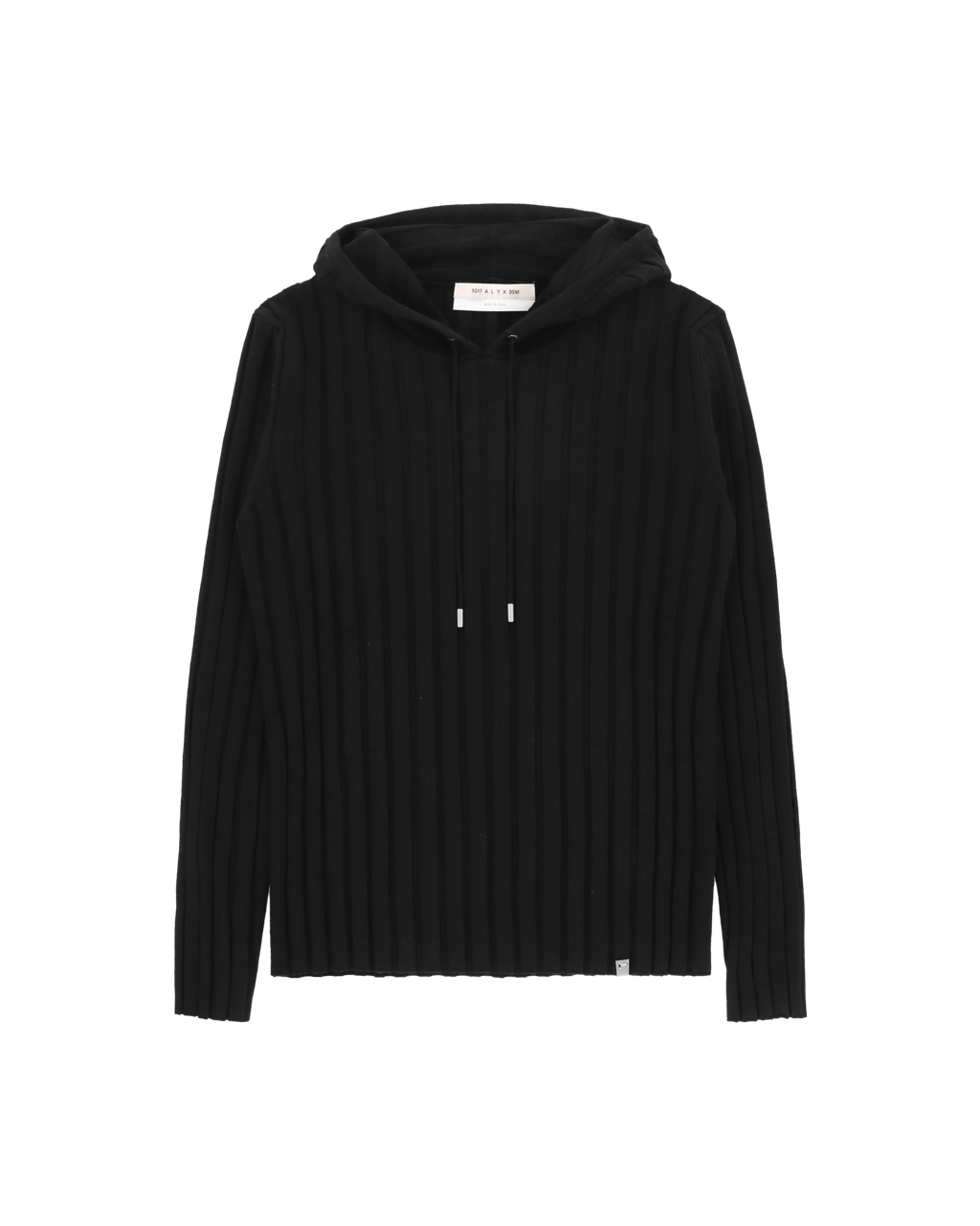 RIBBED KNIT HOODIE