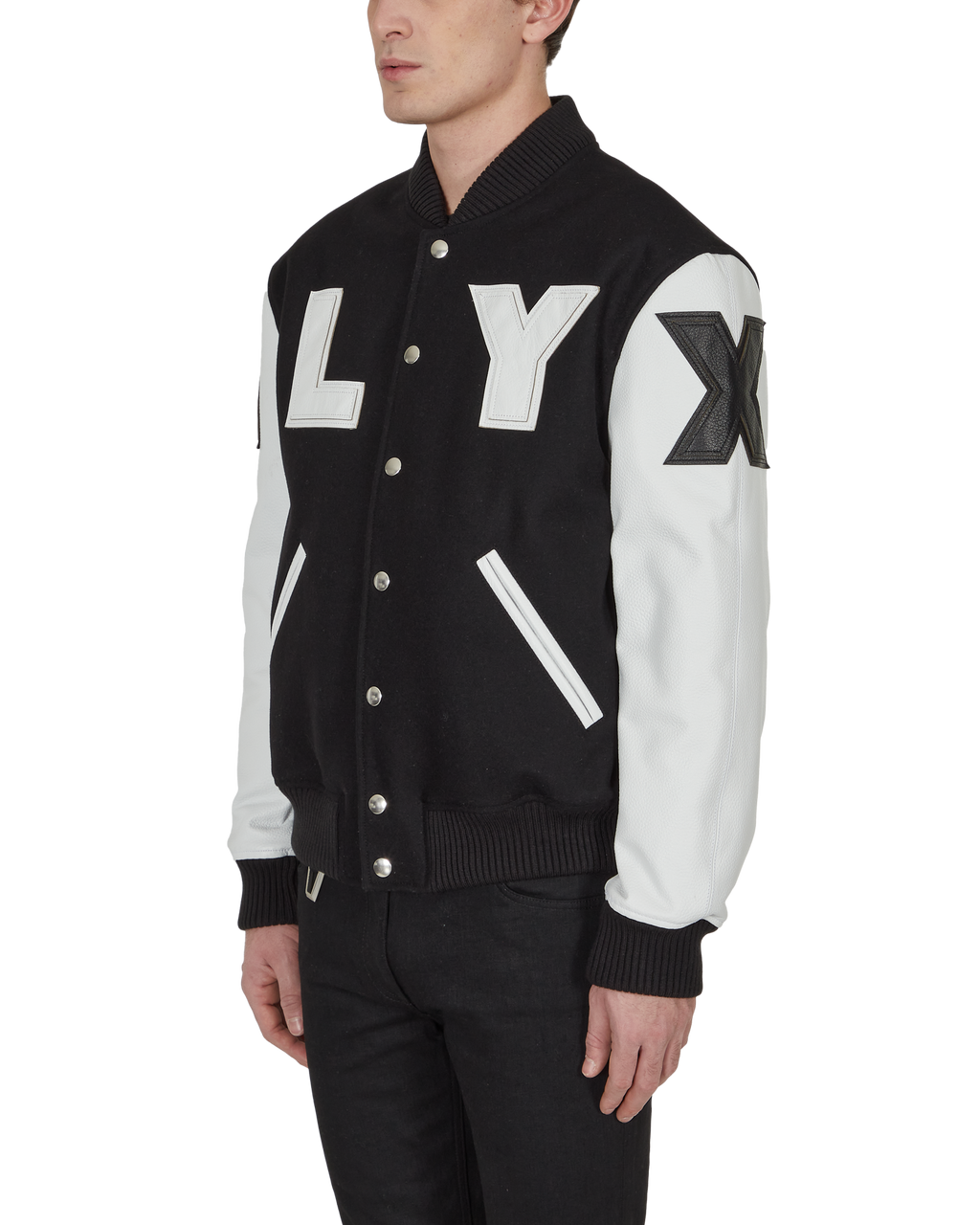 1017 Alyx 9Sm Leather Embroidered Varsity Jacket - ShopStyle