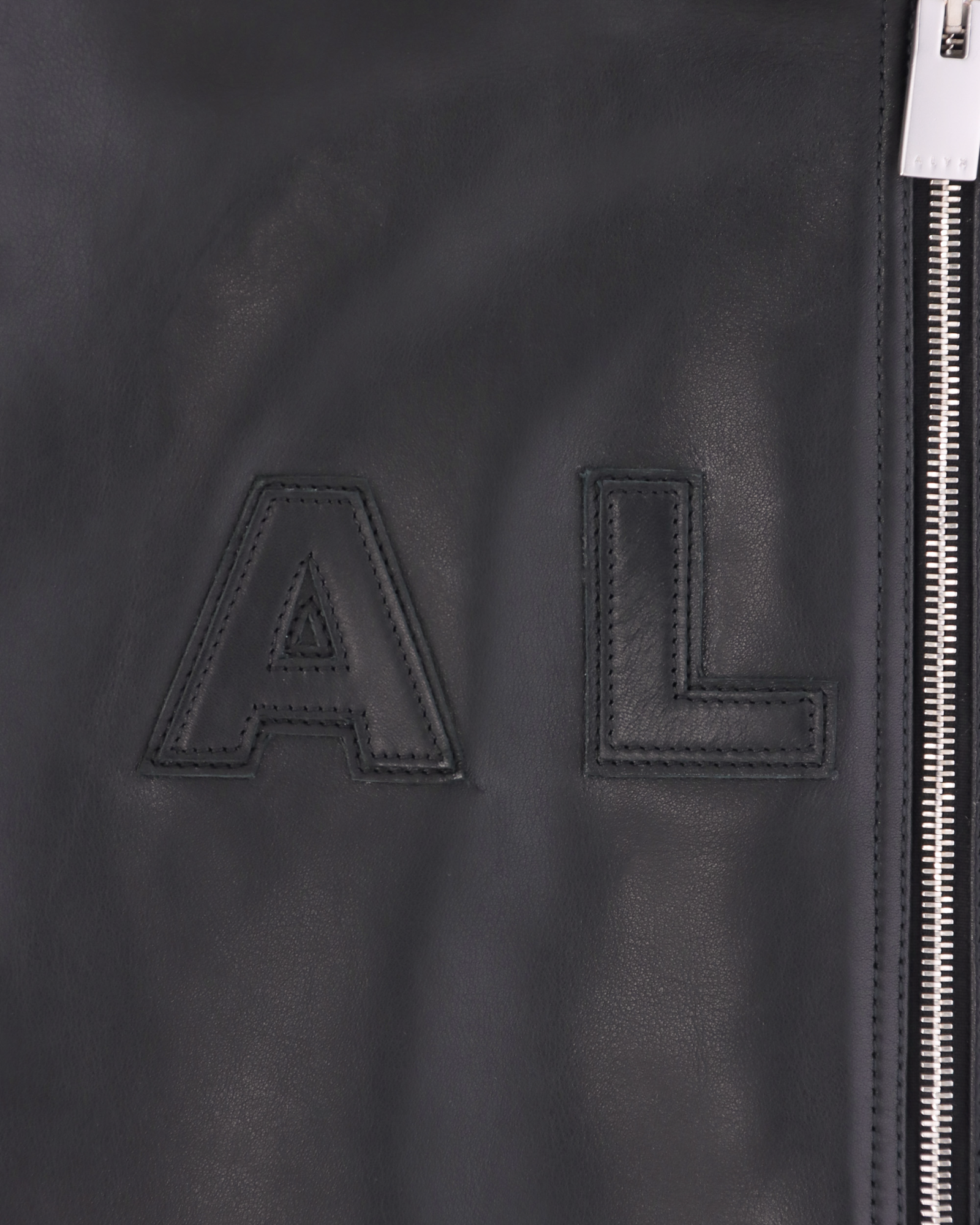 LEATHER LOGO RACER VEST