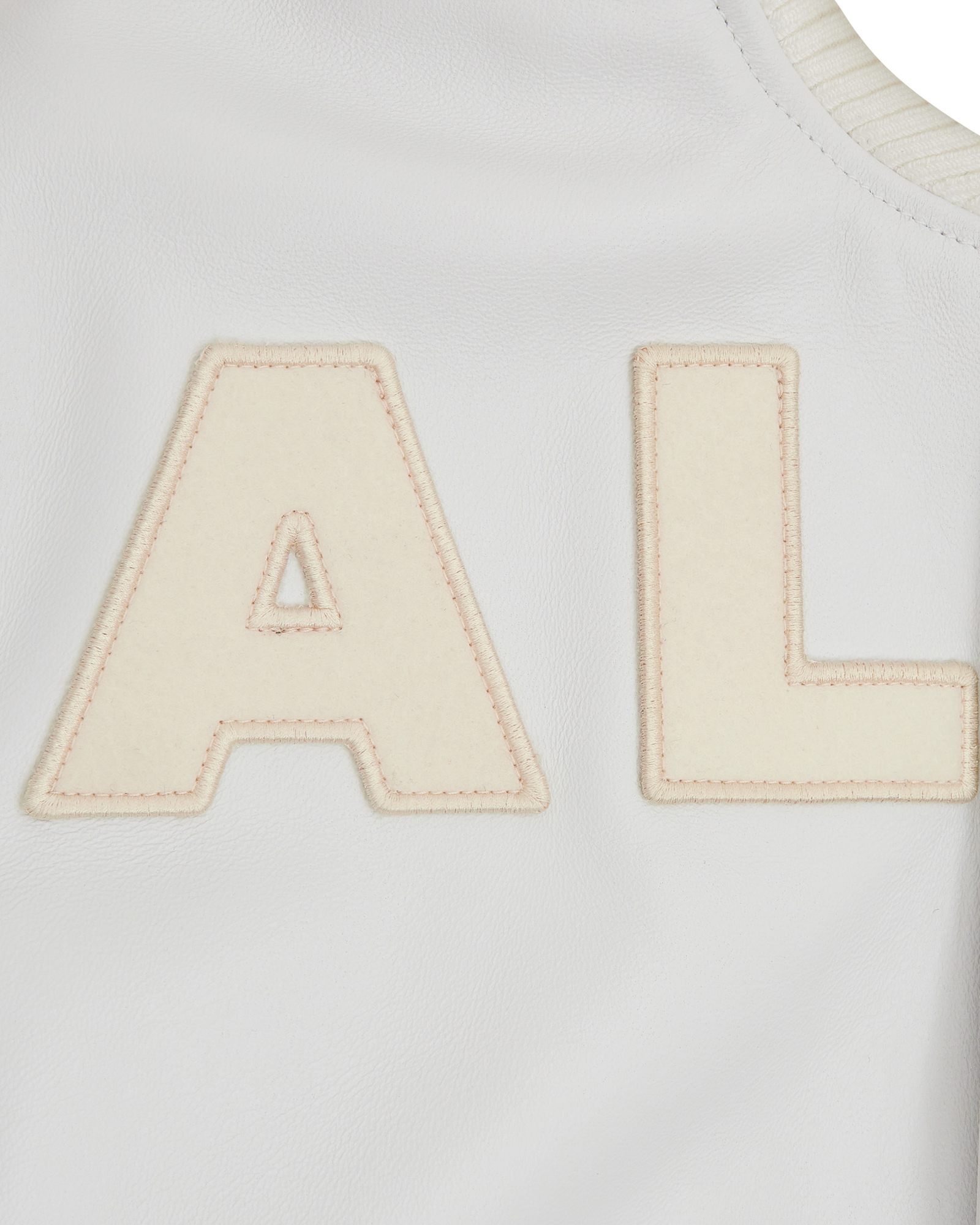 注目ブランド LEATHER PATCH LOGO VARSITY アリクス スタジャン L