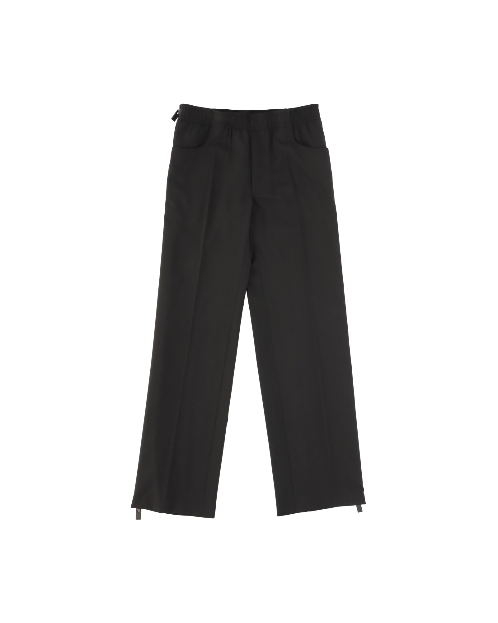 1017 ALYX 9SM | SHINY BLACK SIZE ZIP PANTS | PANTS