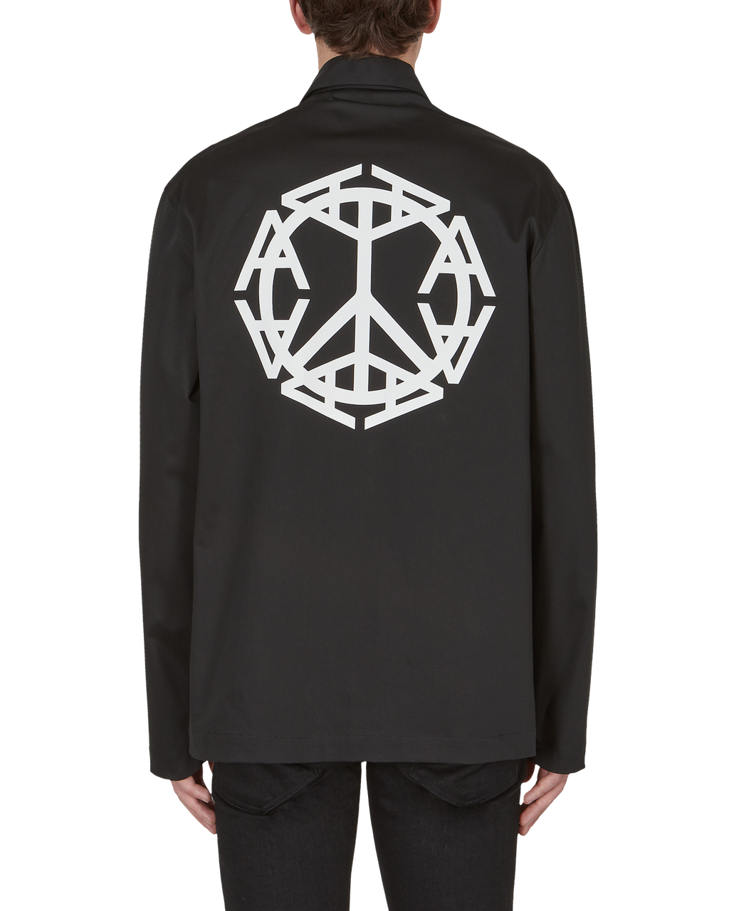 PEACE SIGN GRAPHIC ZIP JACKET