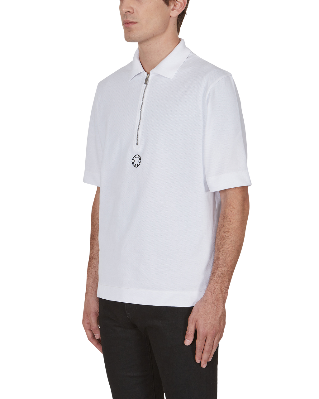 EMBROIDERED MONOGRAM PIQUE POLO SHIRT