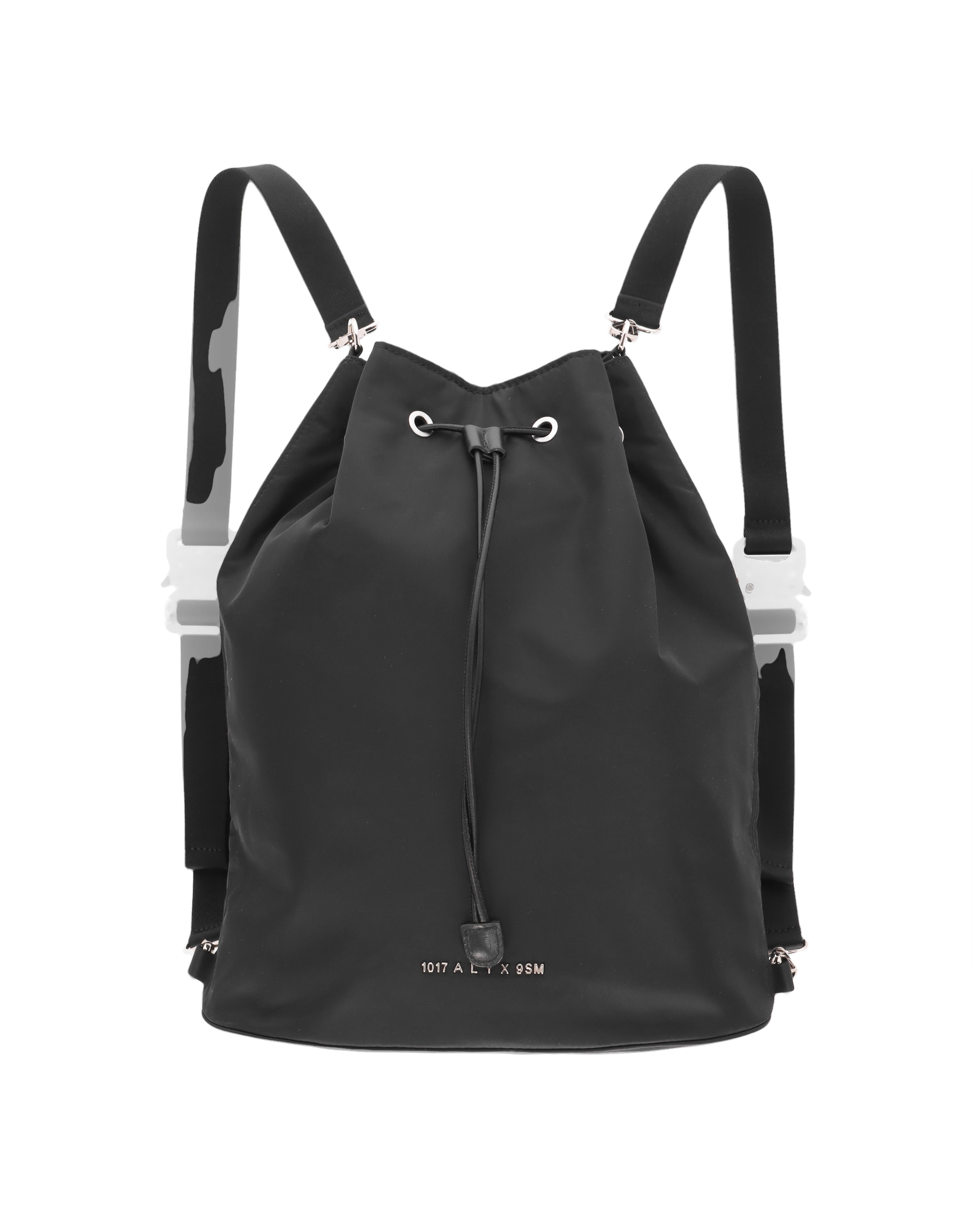 1017 ALYX 9SM Backpack - X Black Nylon Backpack With Rollercoaster
