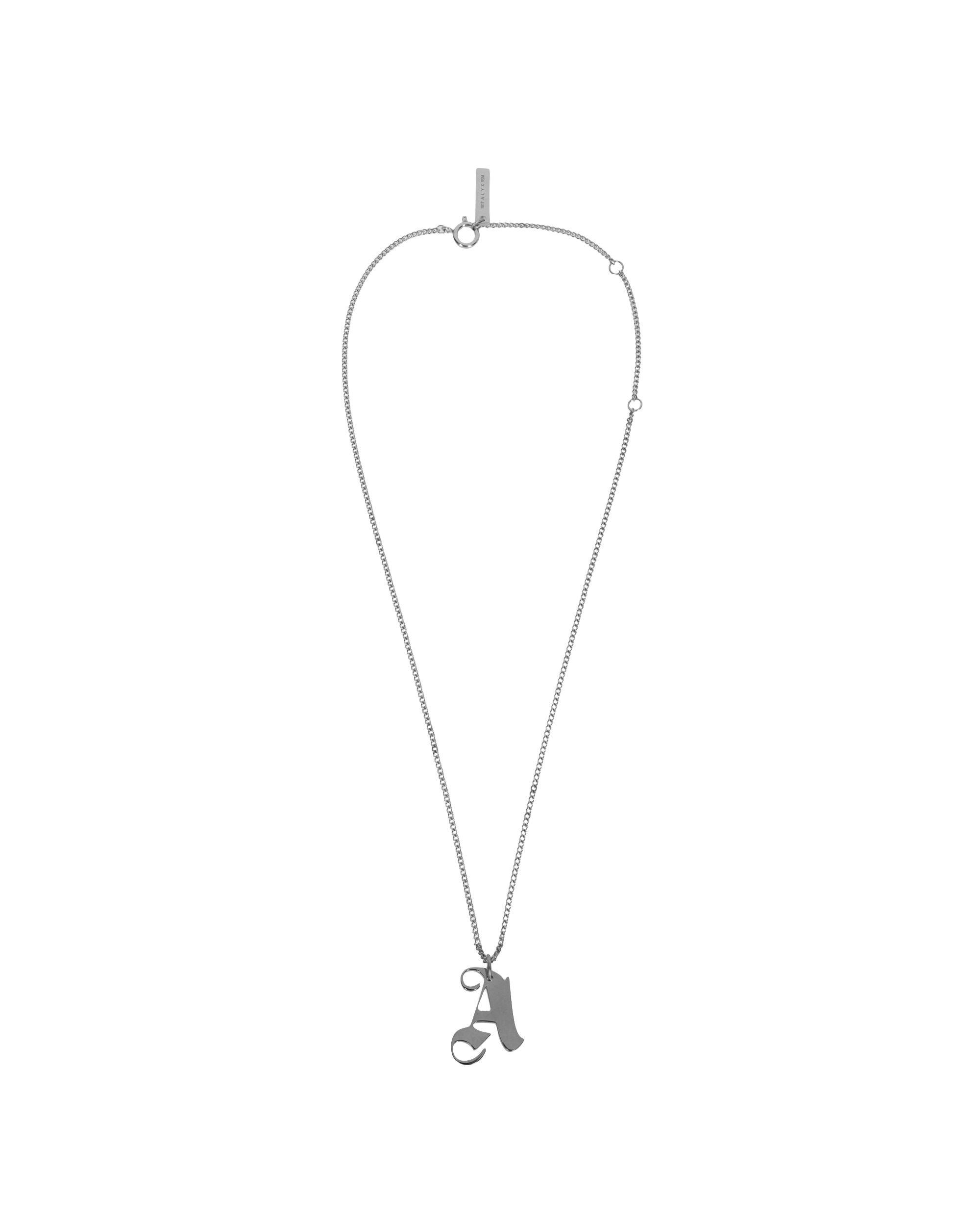 "A" NECKLACE SILVER
