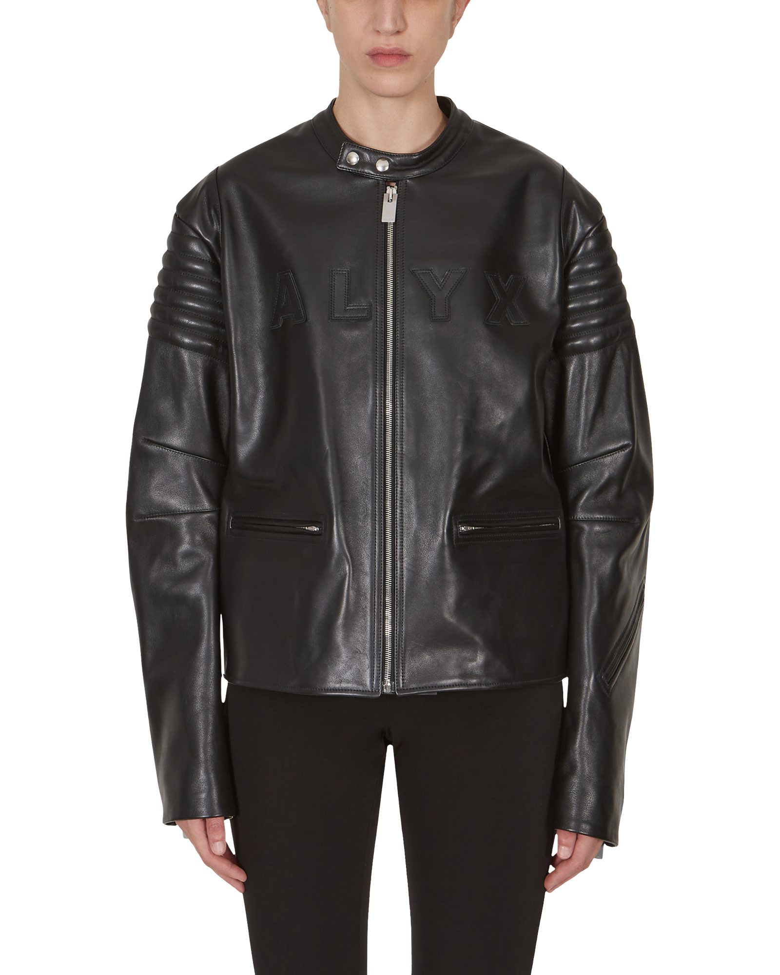 1017 ALYX 9SM LEATHER MOTO JACKET OUTERWEAR