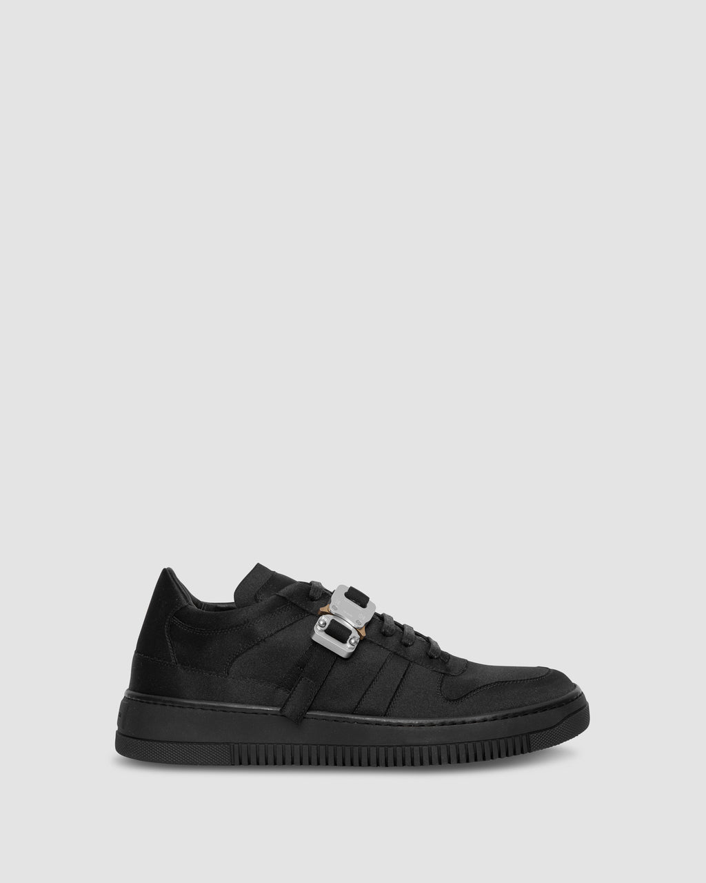 SATIN BUCKLE LOW TRAINER