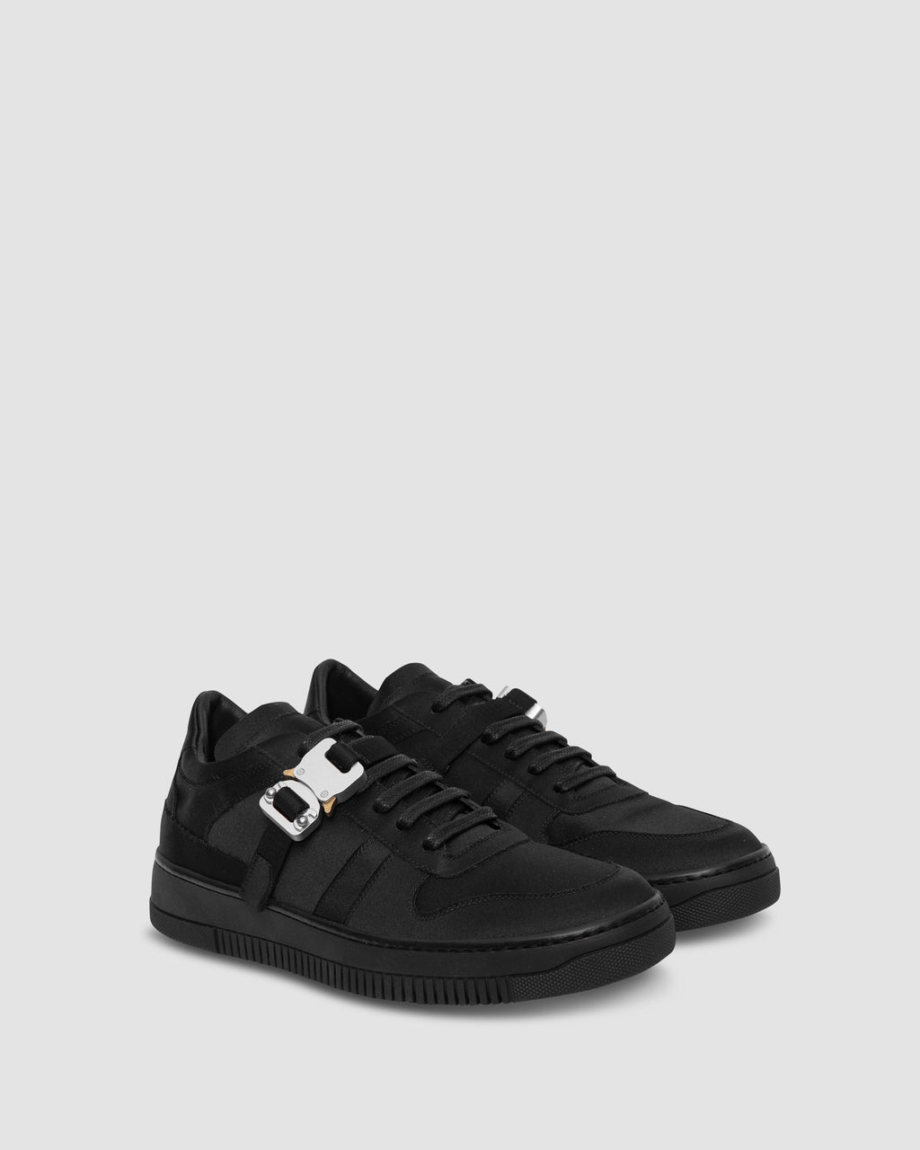 SATIN BUCKLE LOW TRAINER