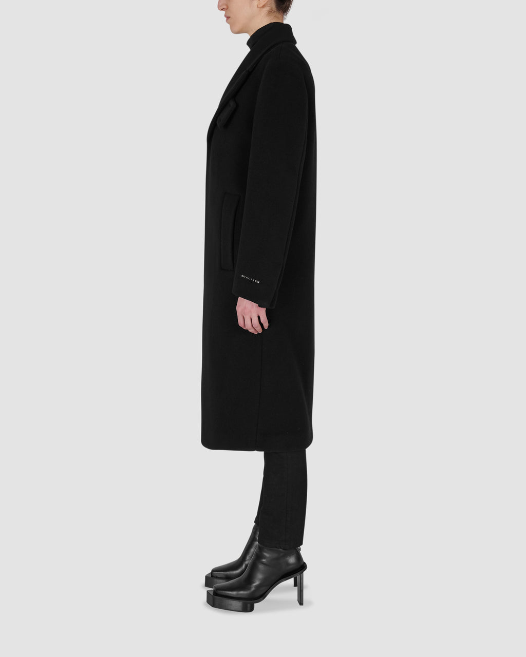 1017 ALYX 9SM ロングコート　long coat   L柄デザイン無地