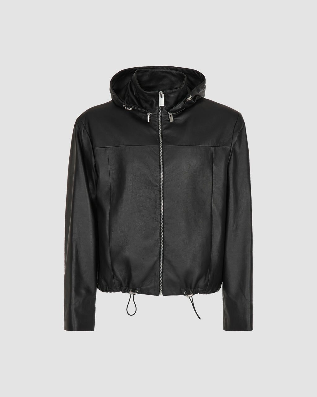 LEATHER WINDBREAKER