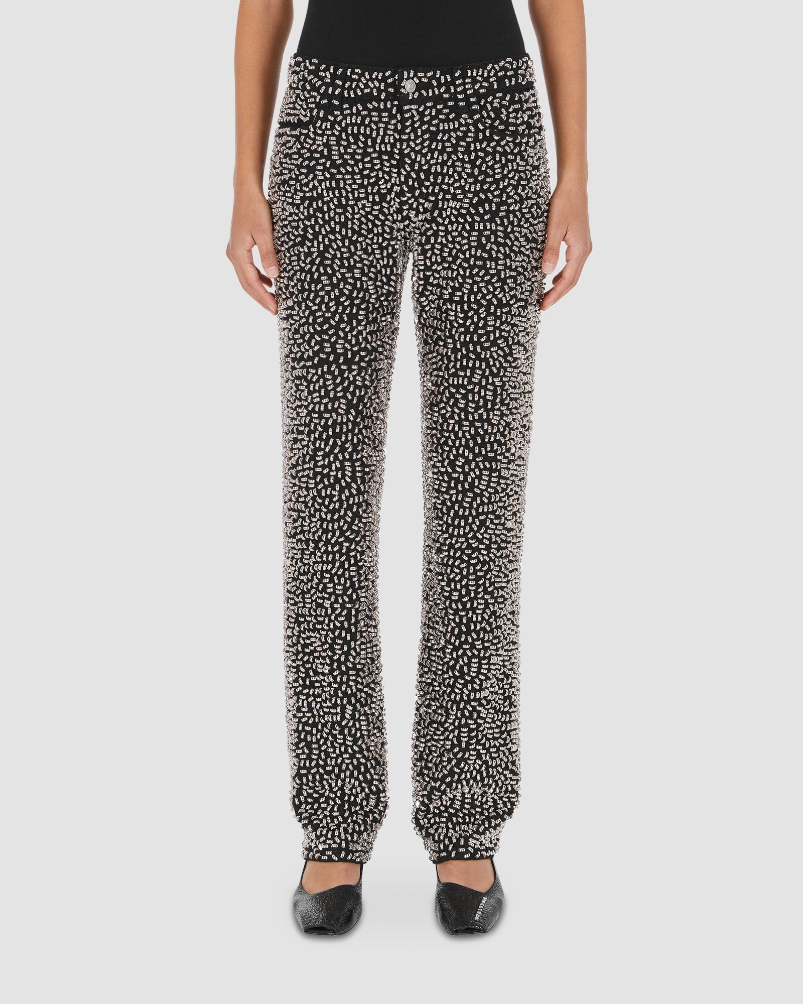 WOMENS STUDDED 6 POCKET JEANS MADE TO ORDER