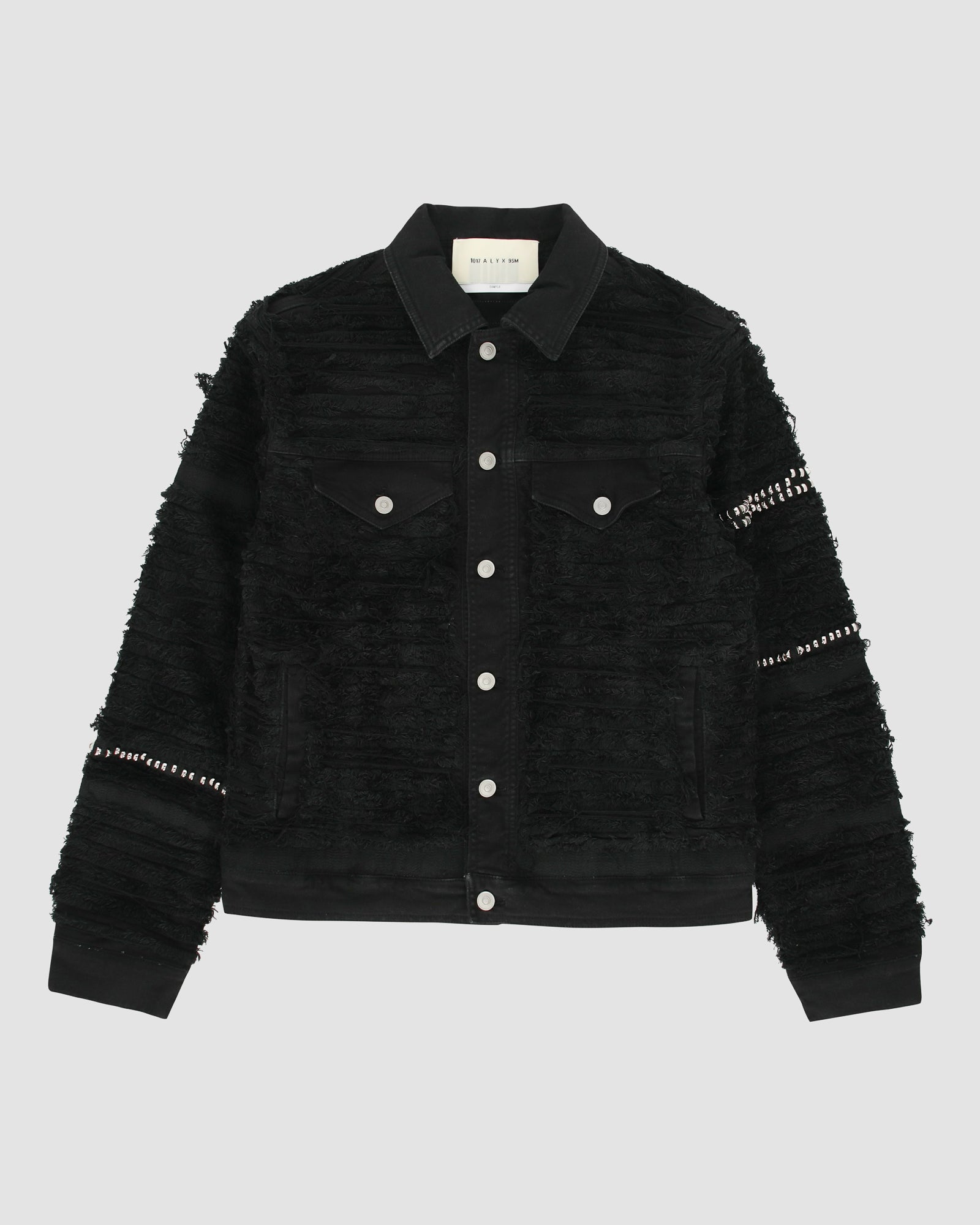 STUDDED DENIM JACKET BLACKMEANS